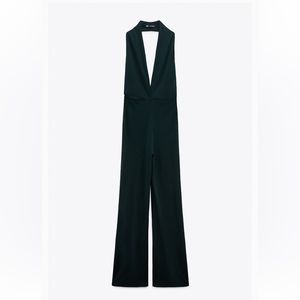 Zara Jumpsuit Teal M NWT